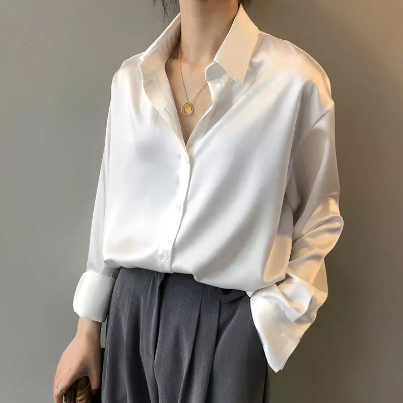 Tallis | Luxury silk blouse women