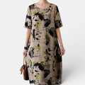 Mila | Printed Linen Pocket Dress