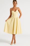 Ava | Romantic Bustier Midi Dress