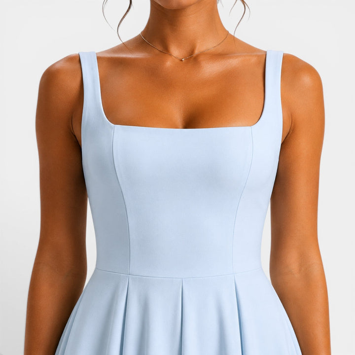 Ruby | Strappy Volume-Hem Midi Dress