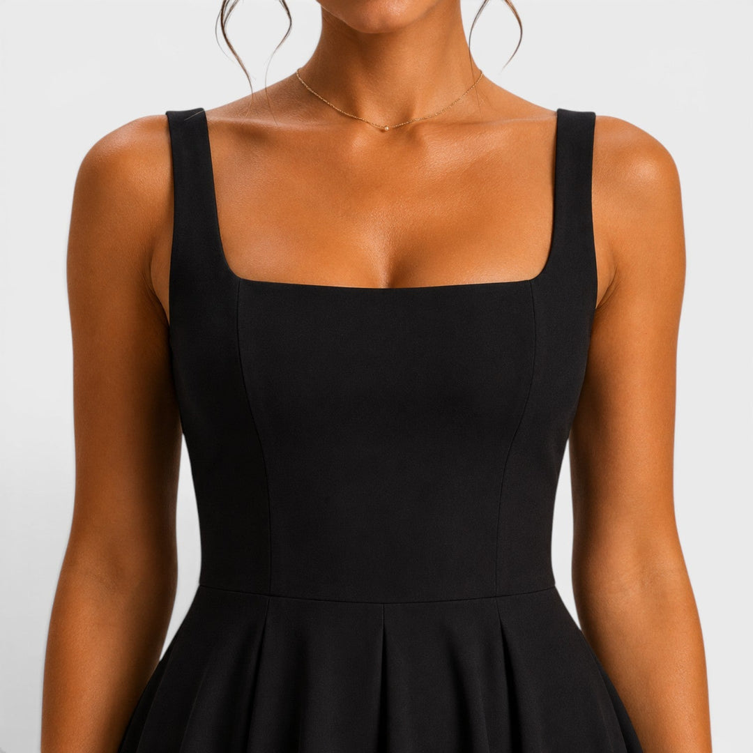 Ruby | Strappy Volume-Hem Midi Dress