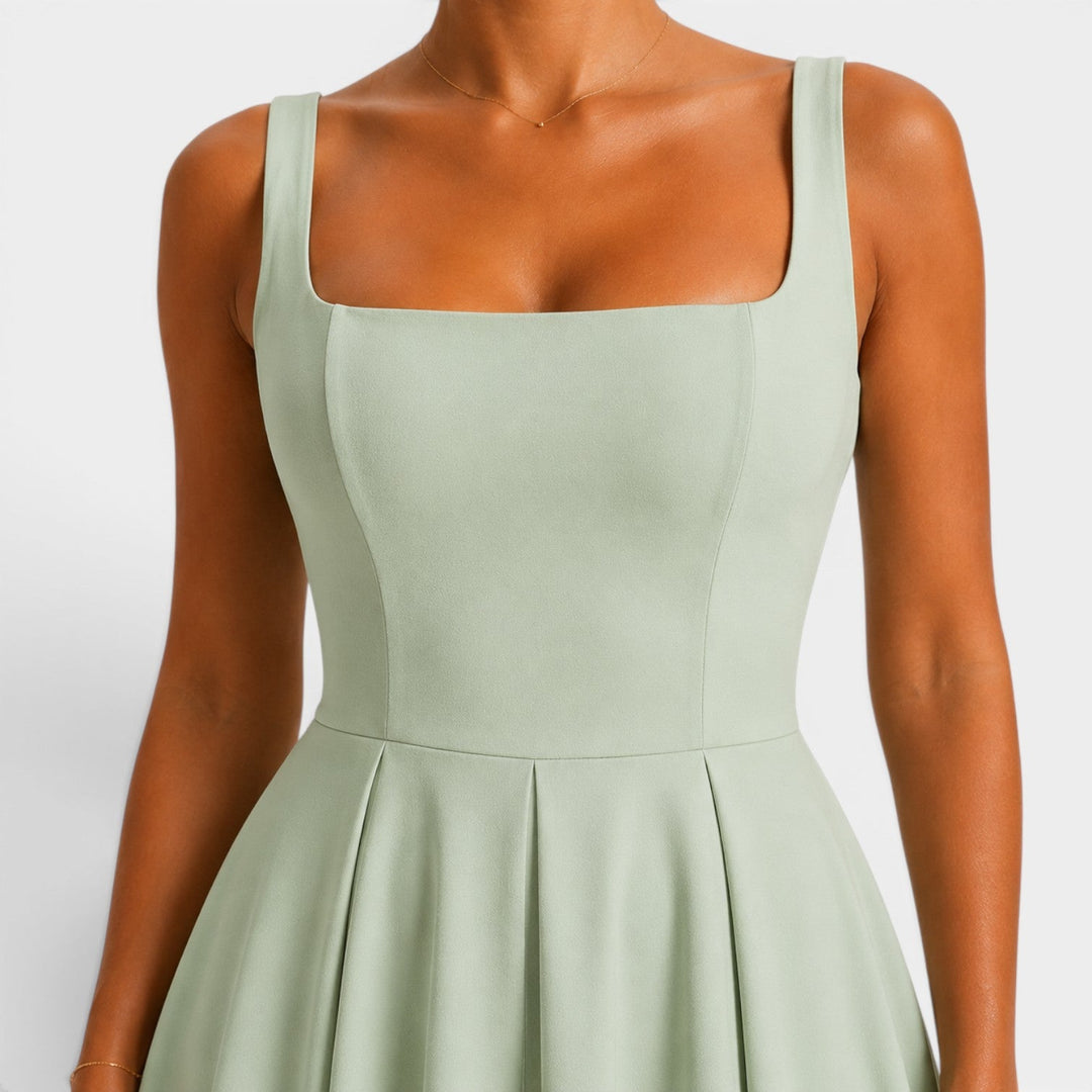 Ruby | Strappy Volume-Hem Midi Dress