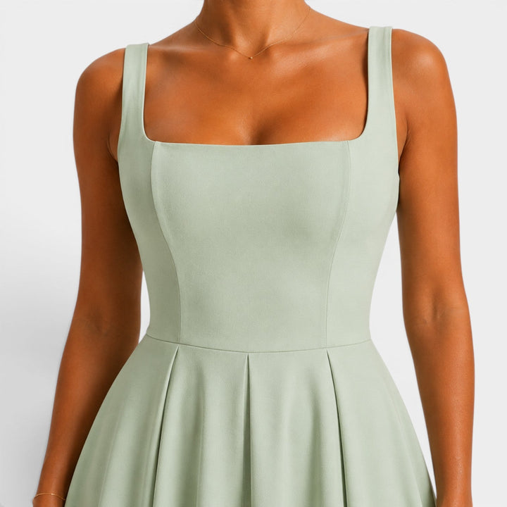 Ruby | Strappy Volume-Hem Midi Dress