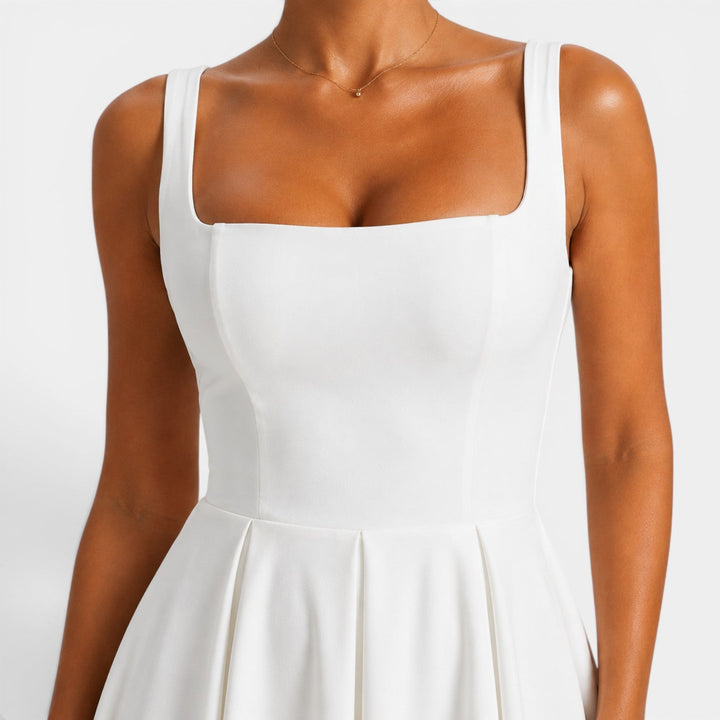 Ruby | Strappy Volume-Hem Midi Dress