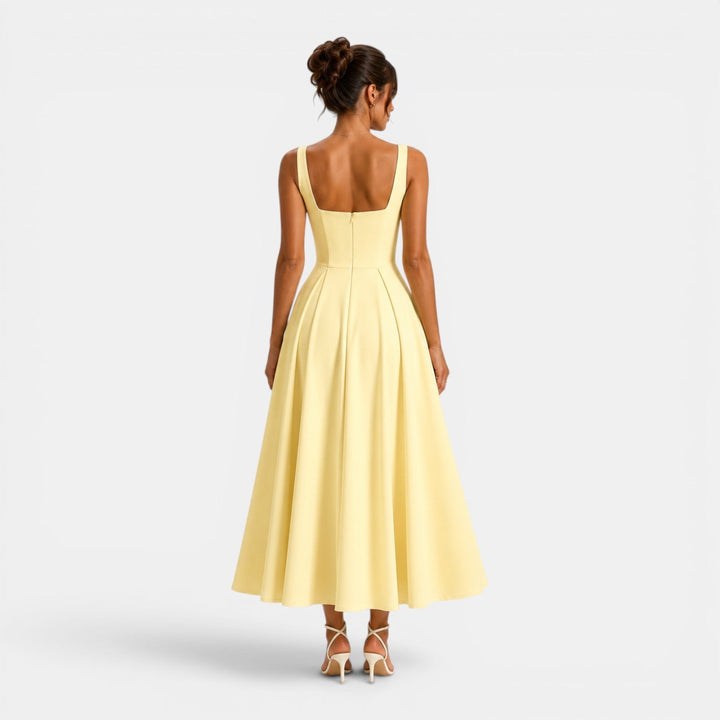 Ruby | Strappy Volume-Hem Midi Dress