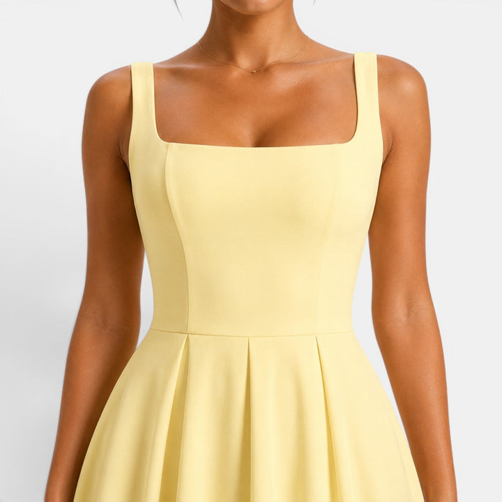 Ruby | Strappy Volume-Hem Midi Dress