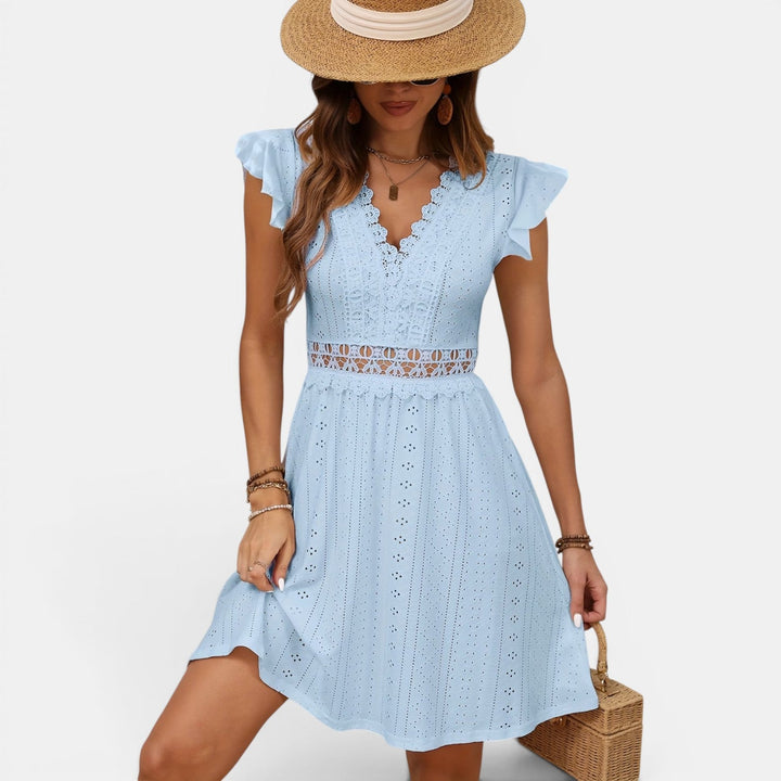 Sophie | Lace V-Neck Mini Dress
