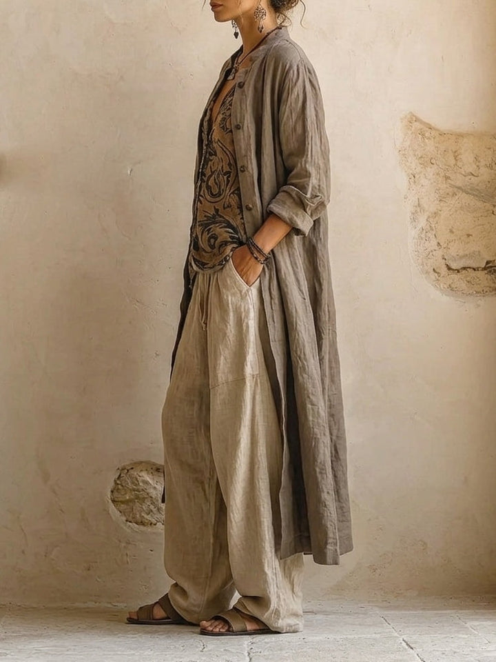 Naomi | Linen Breeze Three Piece Set