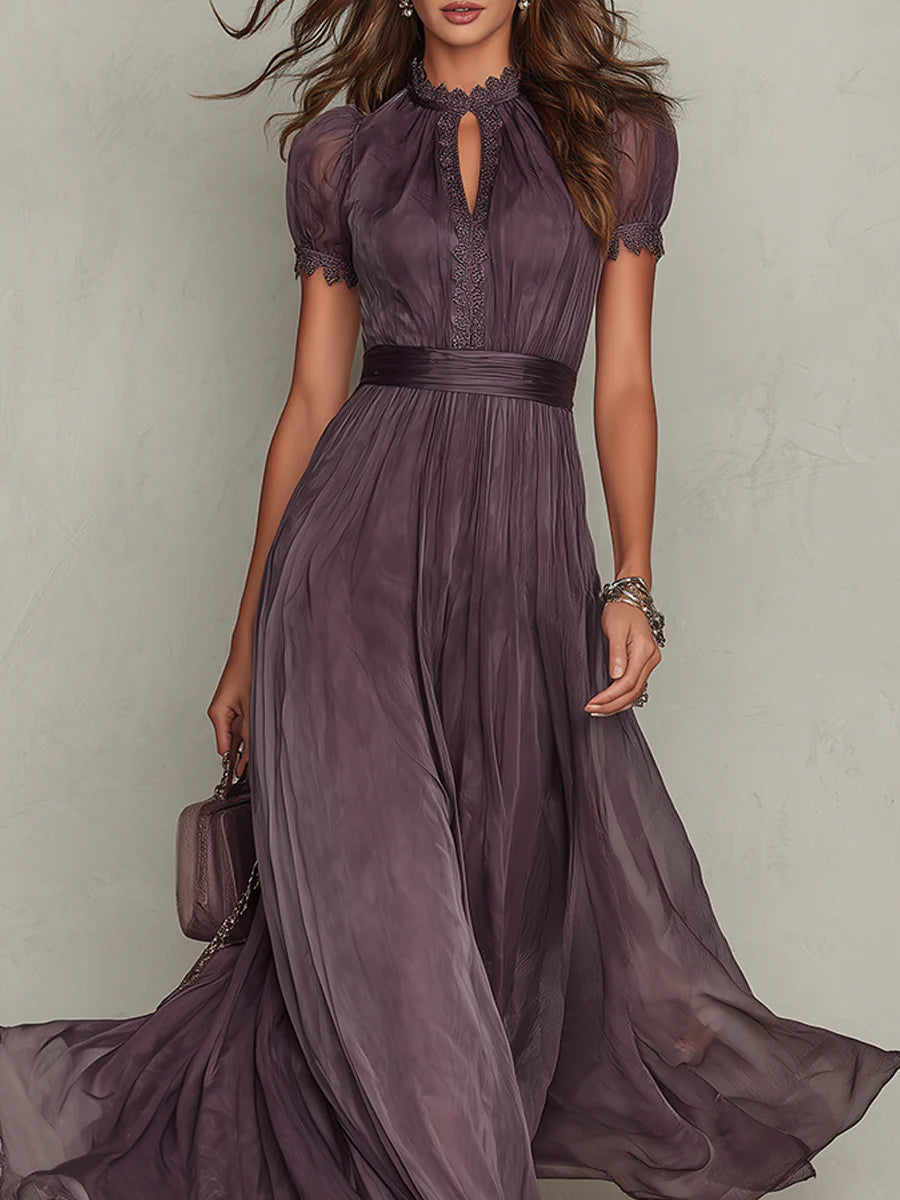Dahlia | Vintage chiffon maxi dress