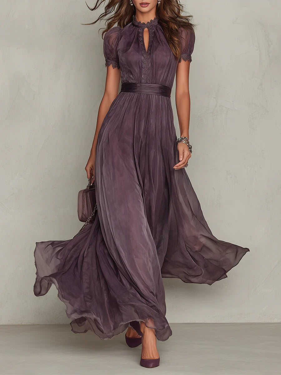 Dahlia | Vintage chiffon maxi dress