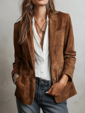 Winifred | Vintage suede contrast jacket