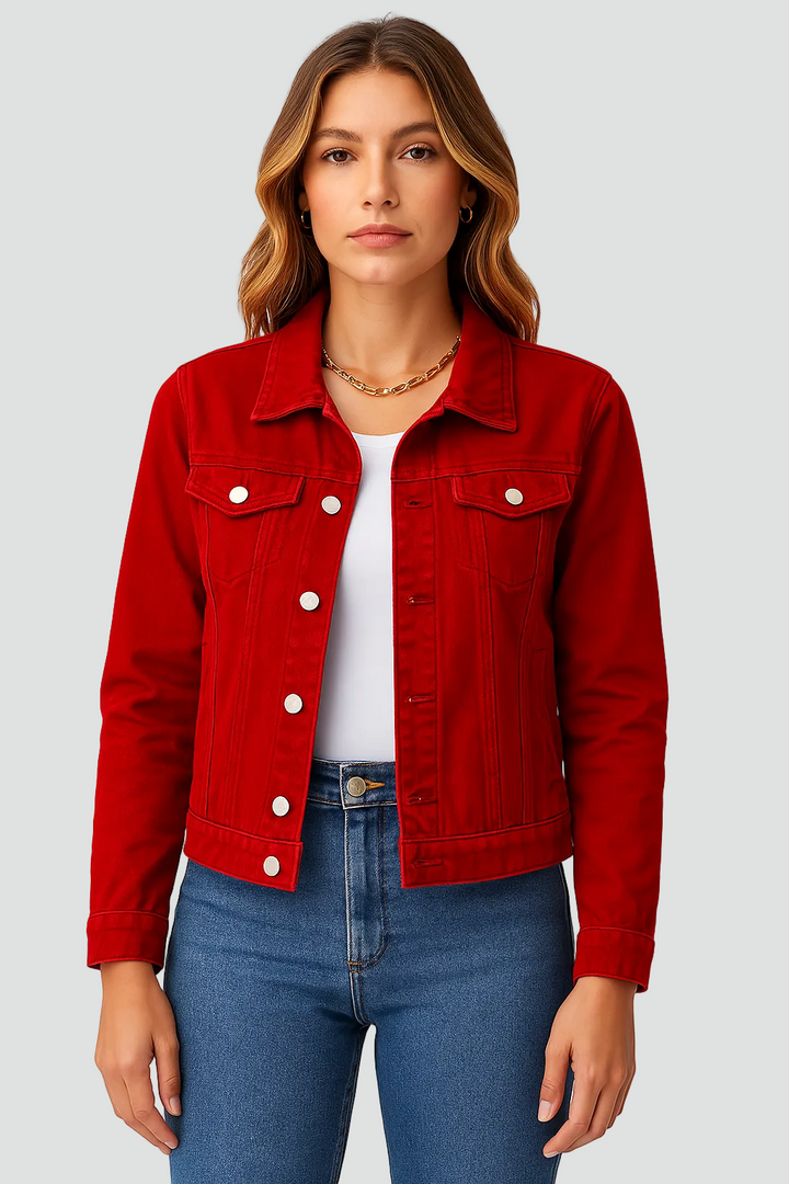 Giselle | Classic Button Denim Jacket