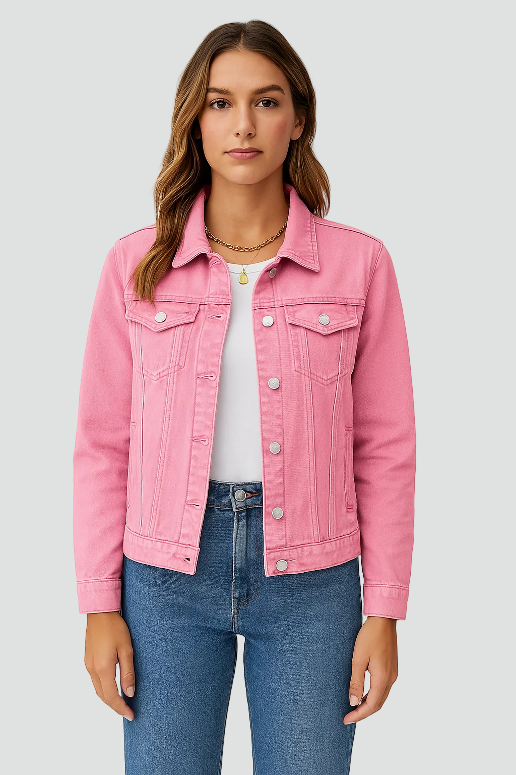 Giselle | Classic Button Denim Jacket