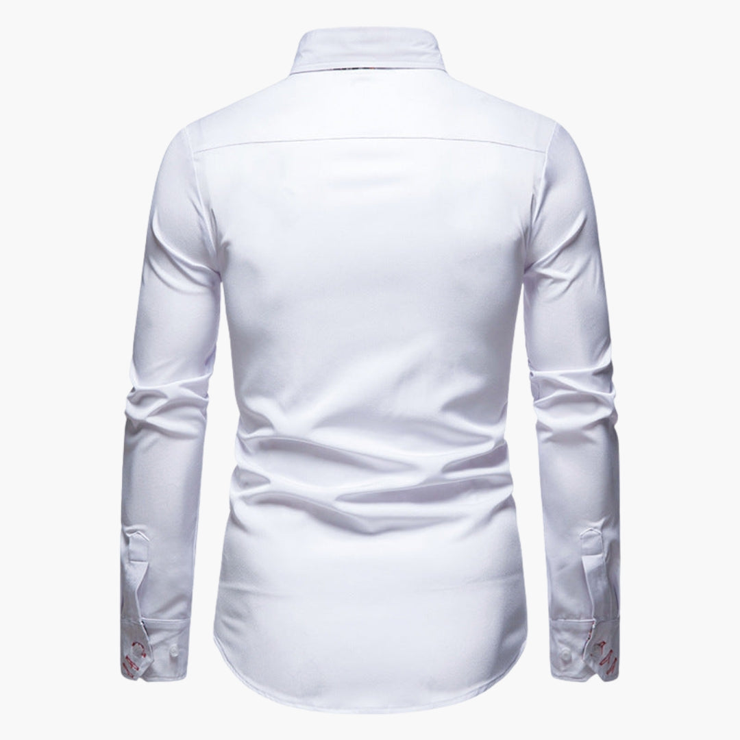 Evan | Men’s Slim Fit Paisley Dress Shirt