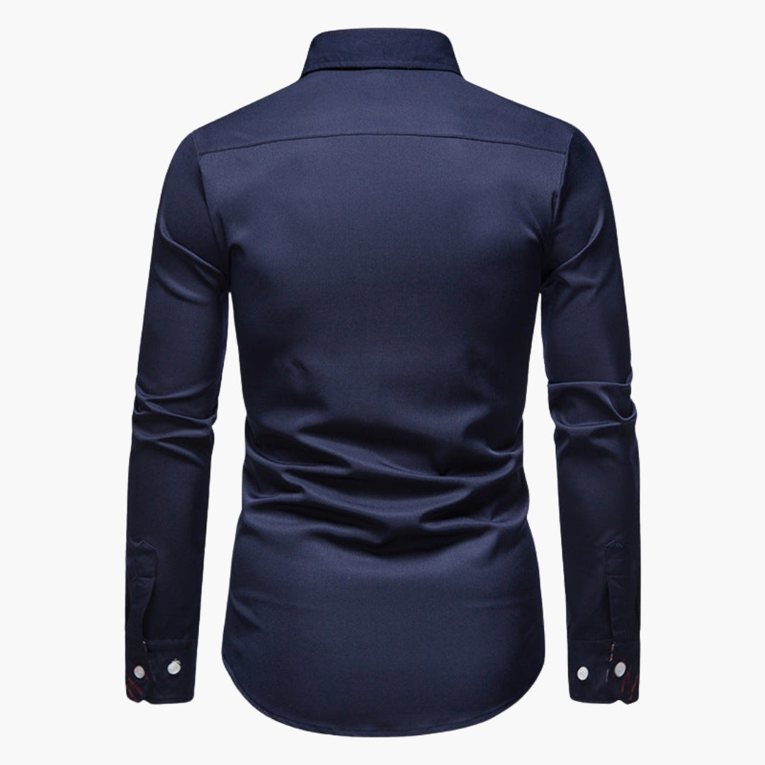 Evan | Men’s Slim Fit Paisley Dress Shirt