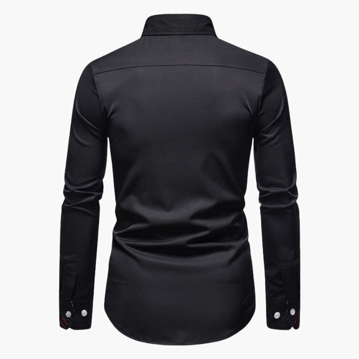 Evan | Men’s Slim Fit Paisley Dress Shirt