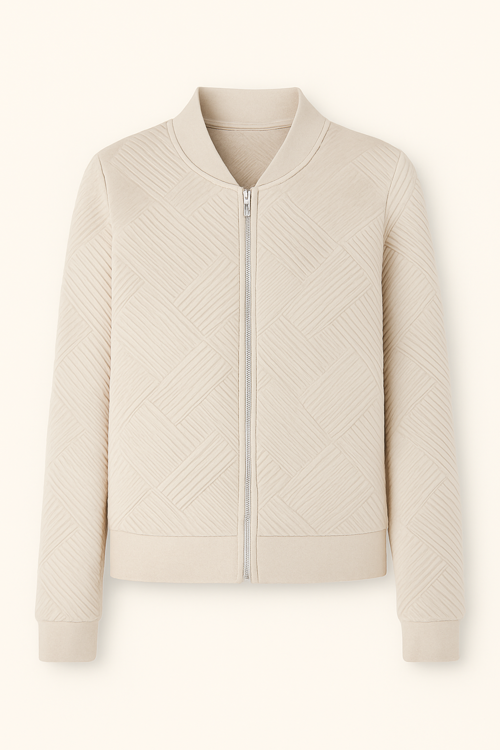 Avery | Ribbed Zip Knit Comfort Jacket