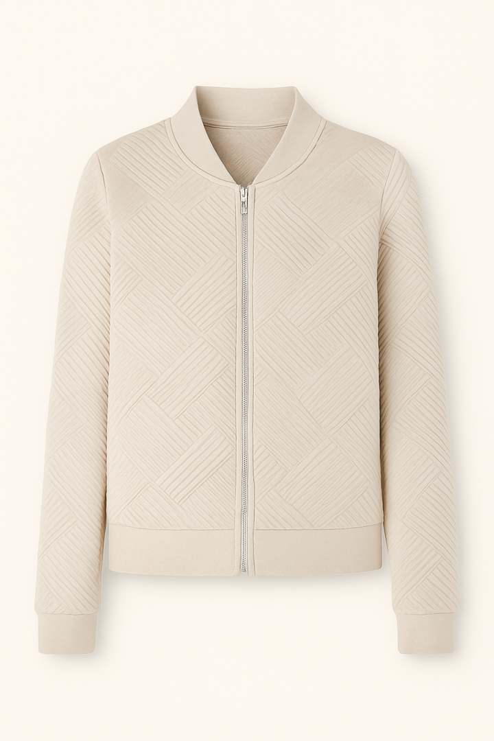 Avery | Ribbed Zip Knit Comfort Jacket