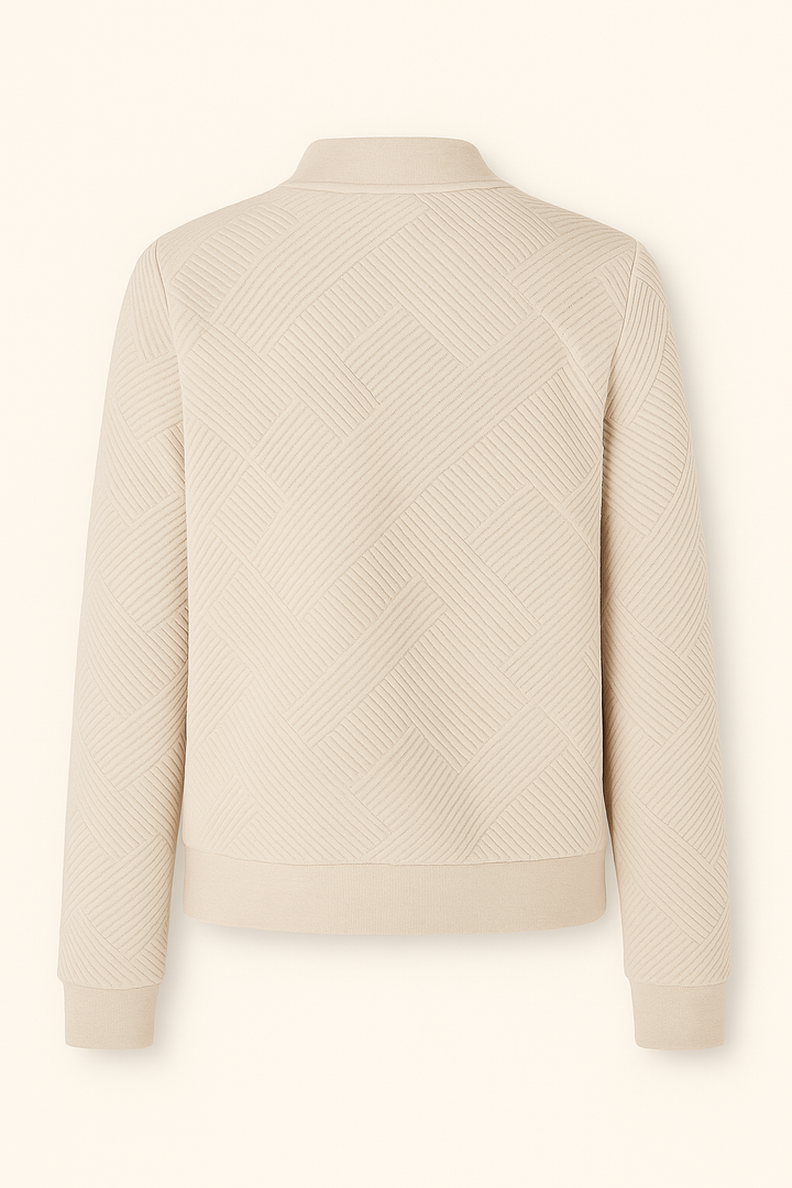 Avery | Ribbed Zip Knit Comfort Jacket