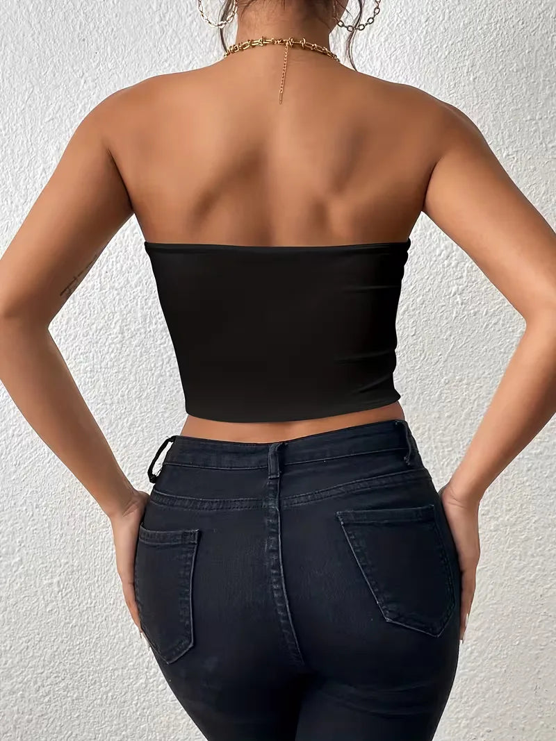 Bella | Strapless Slim Fit Crop Top