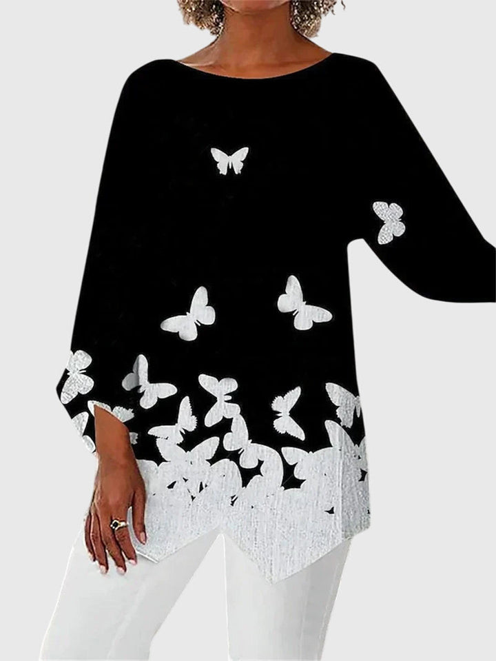 Lila | Elegant Crew Neck Everyday Top