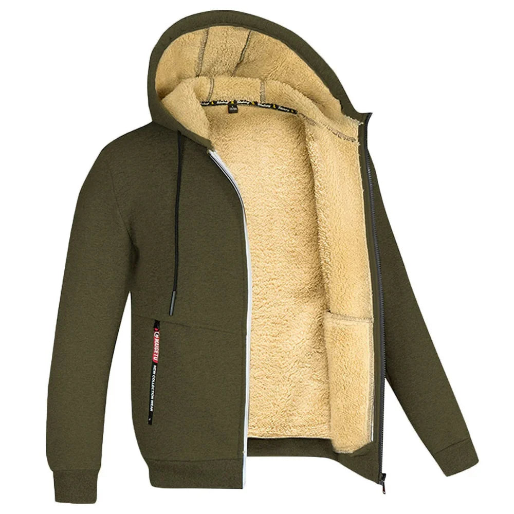 Bodie | Men fleece lined hooded sweatshirt