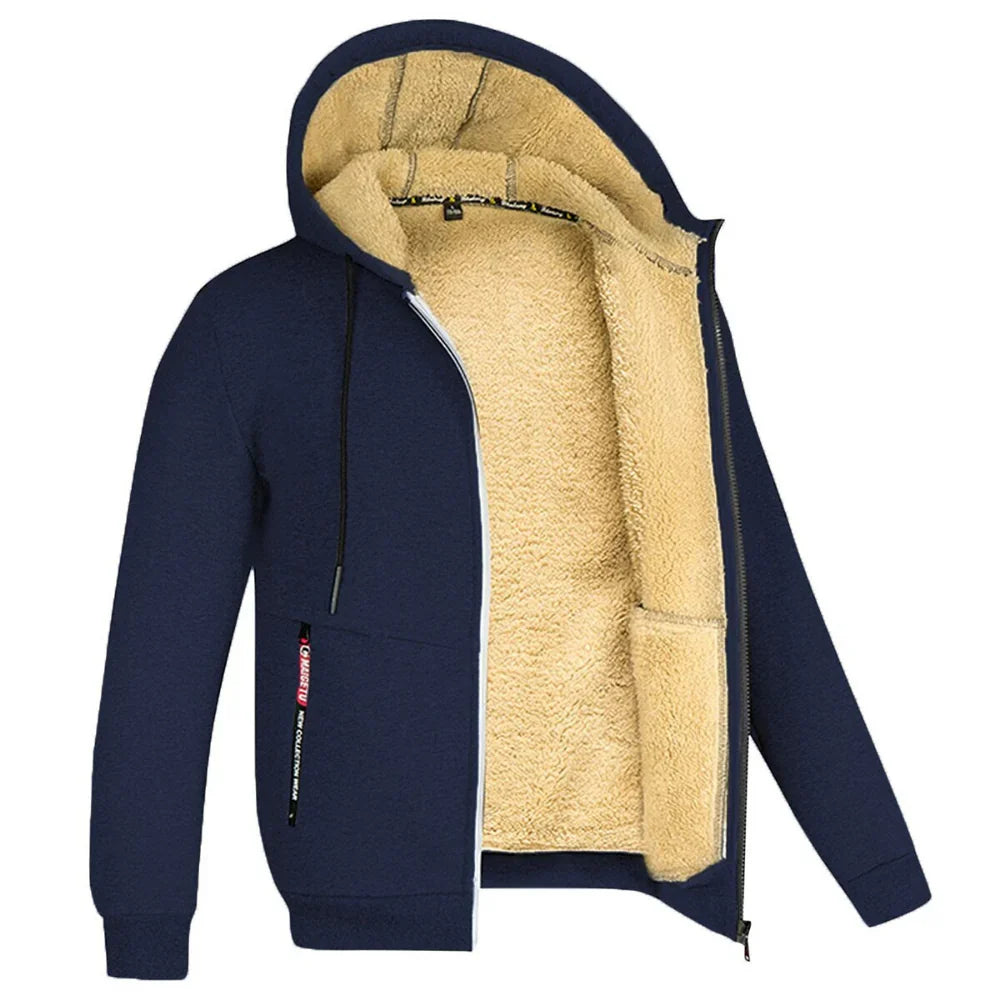 Bodie | Men fleece lined hooded sweatshirt