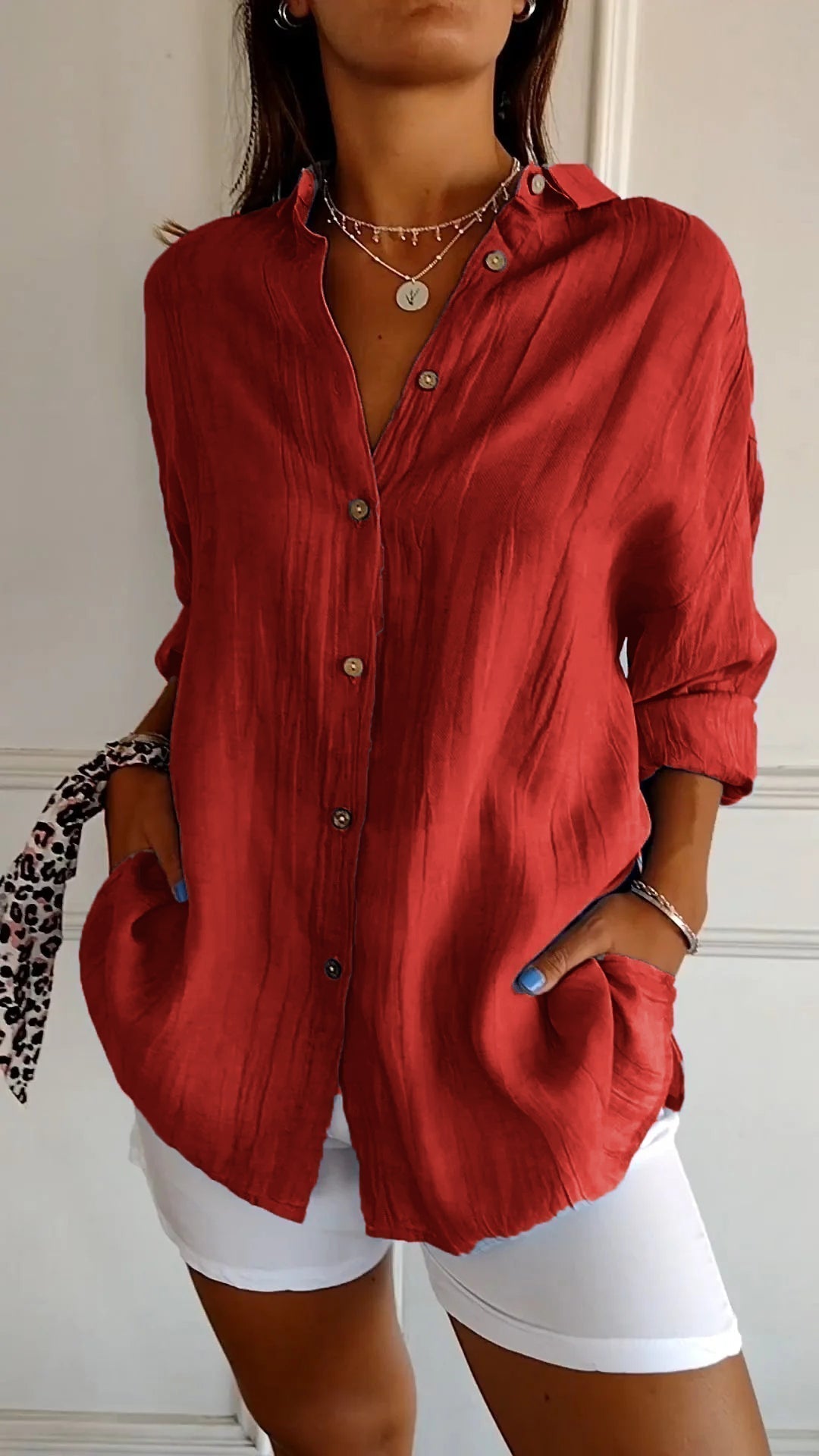 Avery | Oversized Button-Up Blouse