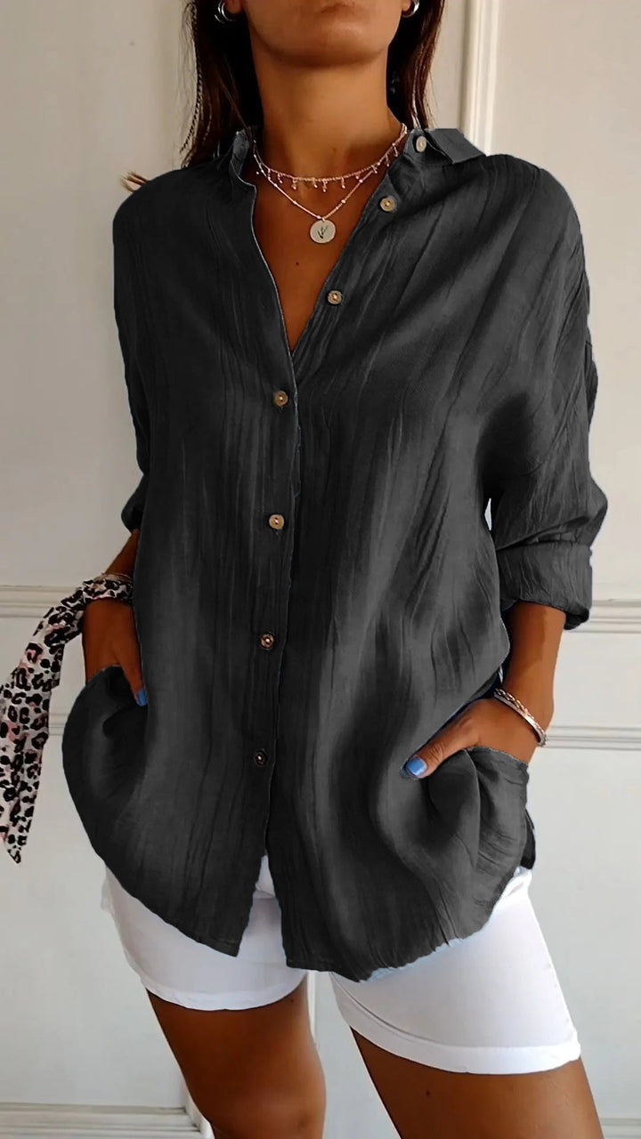 Avery | Oversized Button-Up Blouse
