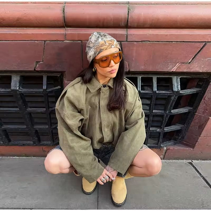 Tatum | Cozy Oversized Suede Layer Jacket
