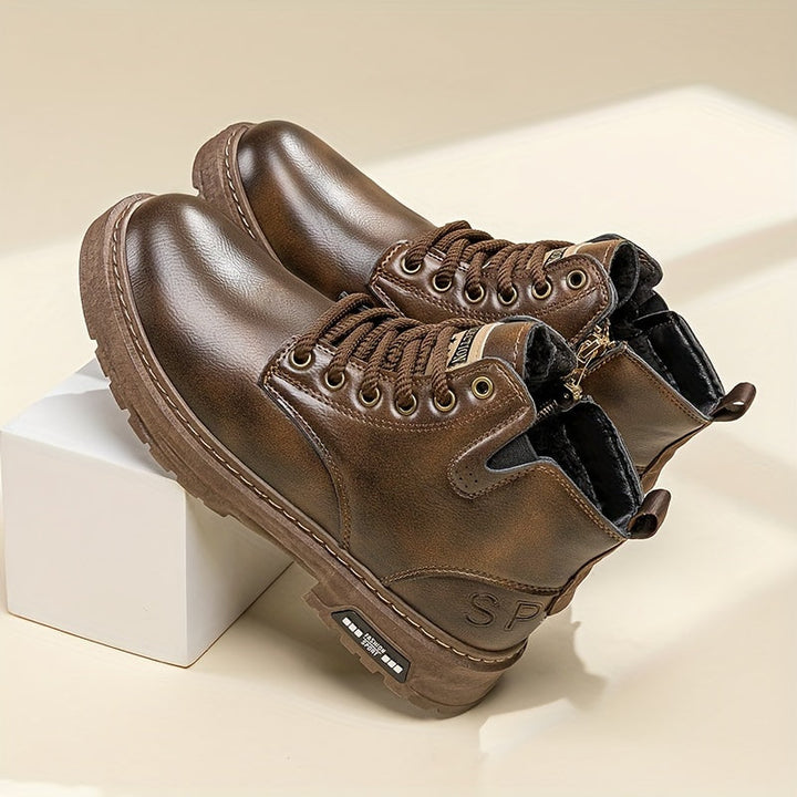 Cyrus | Men high leather zip boots