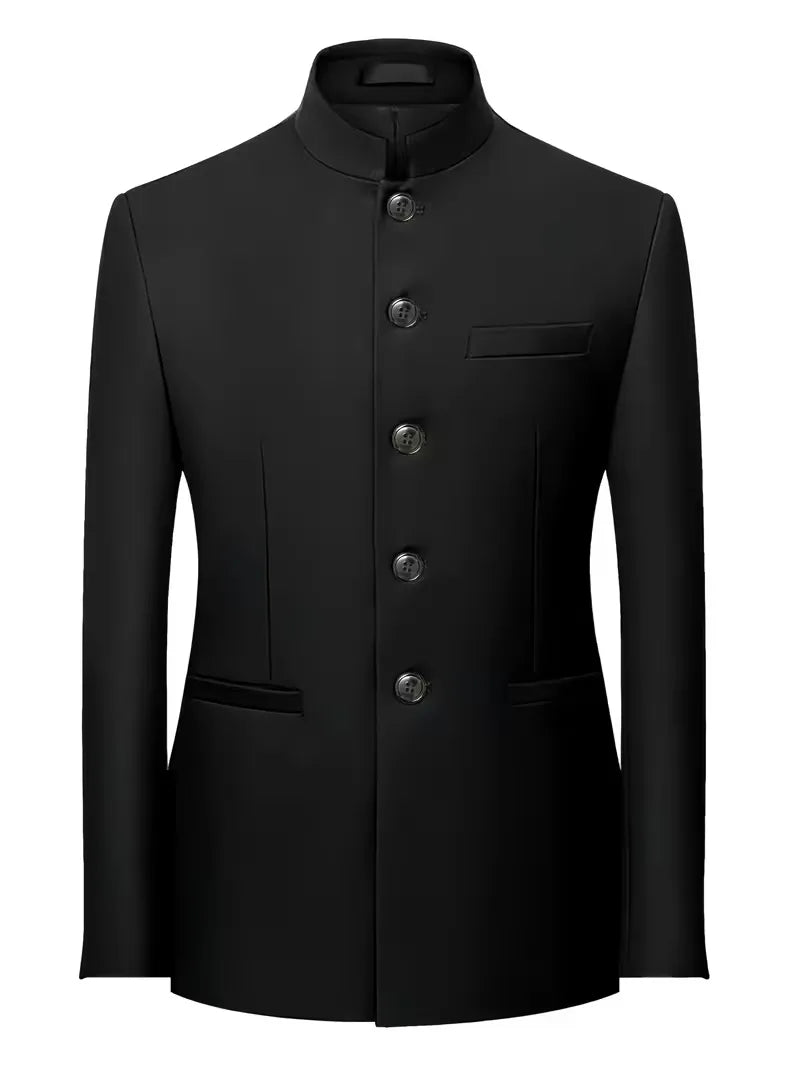 Sterling | Slim Fit Mandarin Collar Blazer