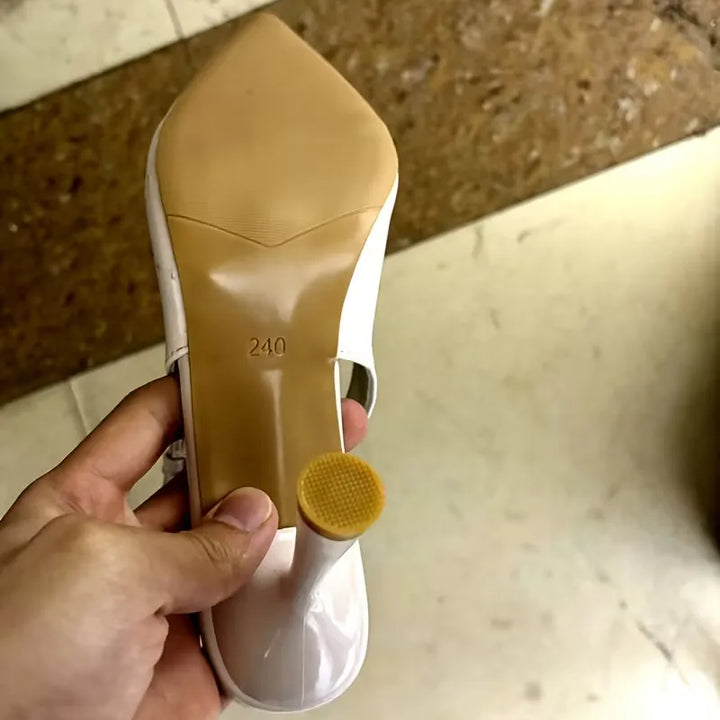 Sophie | Slingback Stiletto Heels with Gold Buckle