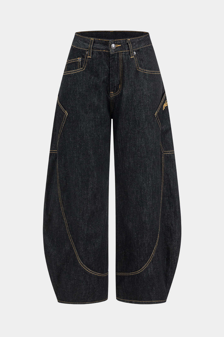 Harper | Vintage Barrel Wide Leg Jeans