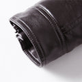 Matthew | Motorcycle Jacket with Stand Collar and Velvet Lining