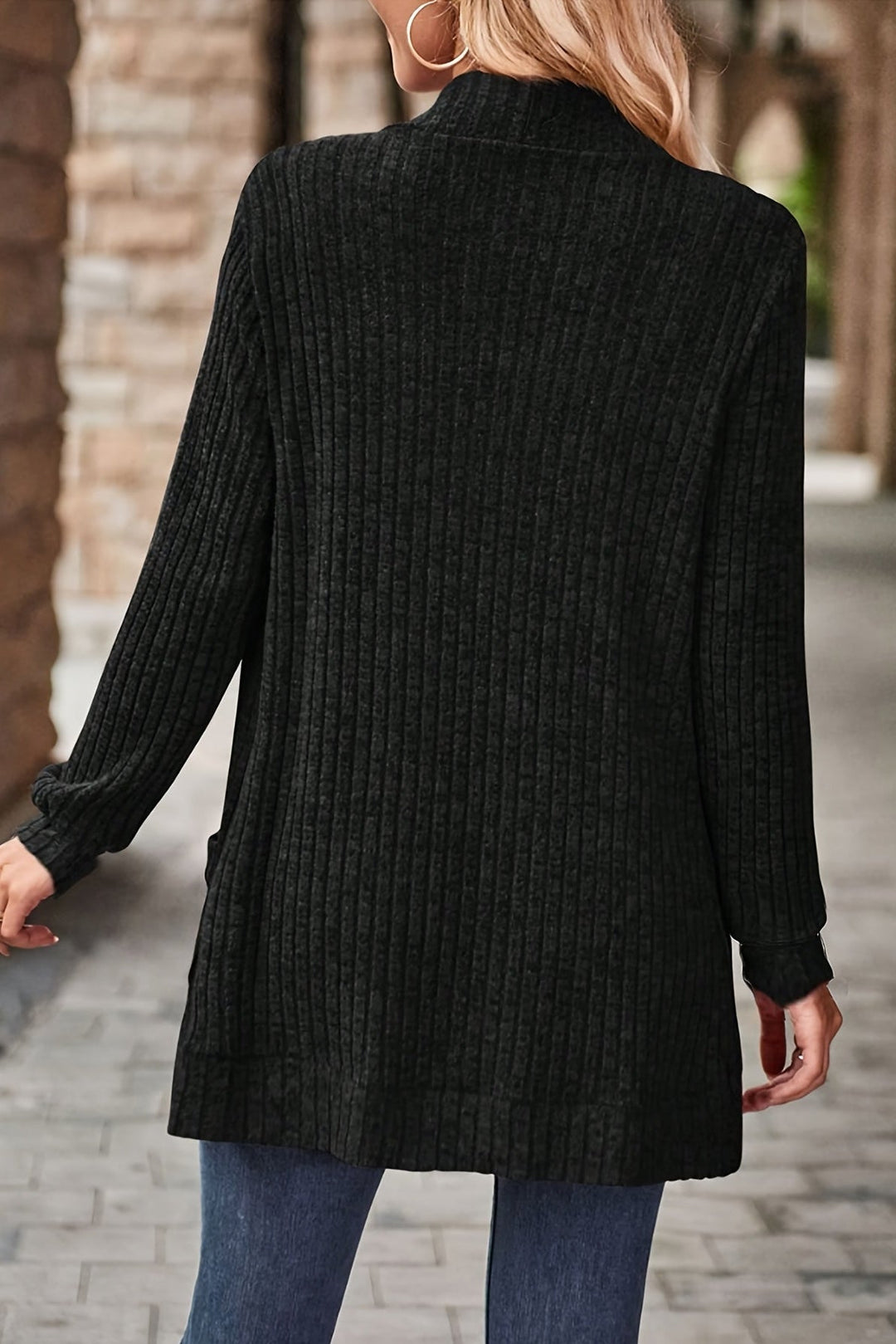 Bea | Long open-front cardigan for women