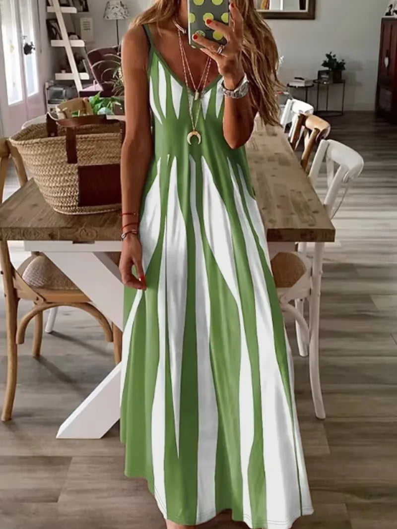 Monroe | Abstract Print Maxi Dress