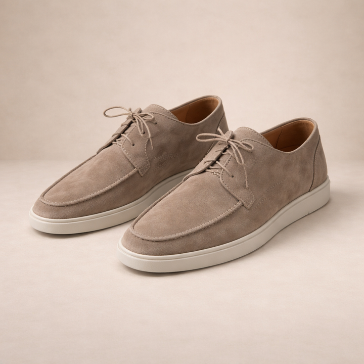 James | Men's Suede Lace-Up Loafers
