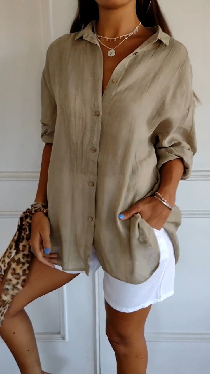 Avery | Oversized Button-Up Blouse