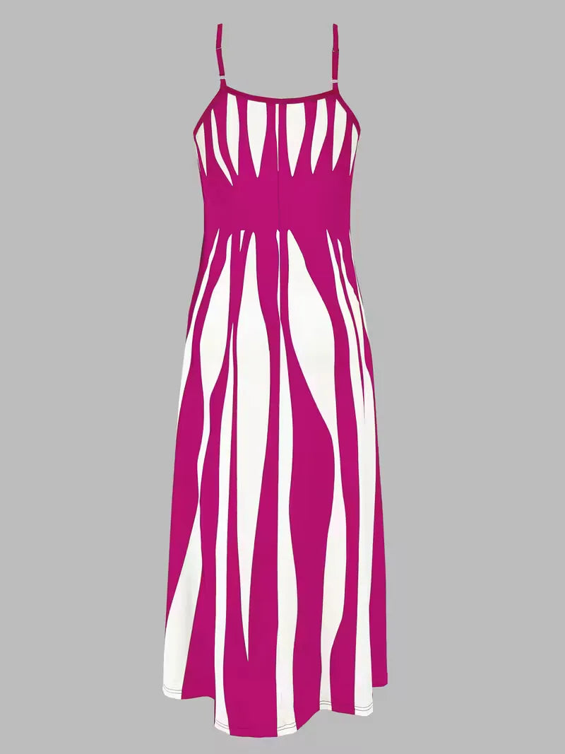Monroe | Abstract Print Maxi Dress