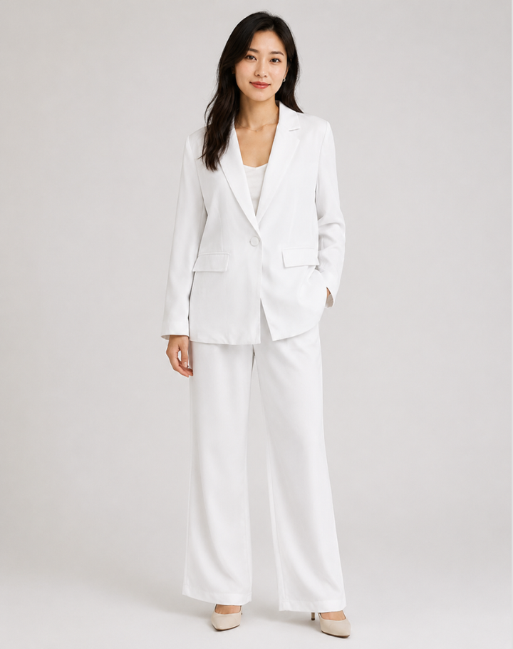 Charlotte | Women's Blazer & Wide Leg Pants Set