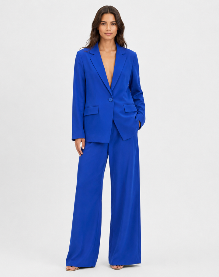 Charlotte | Women's Blazer & Wide Leg Pants Set