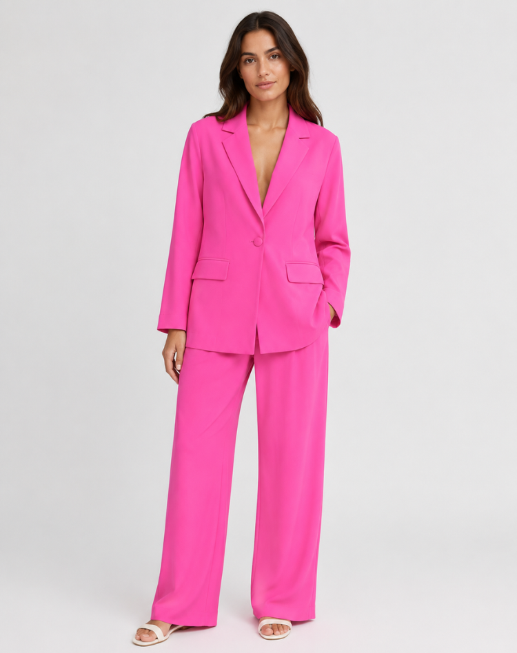 Charlotte | Women's Blazer & Wide Leg Pants Set