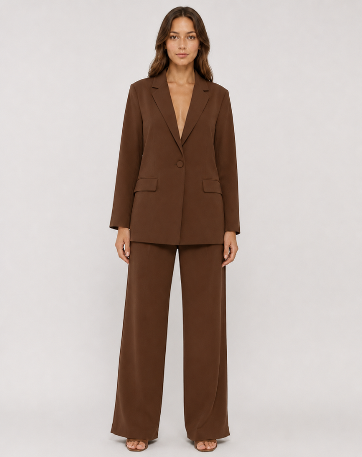 Charlotte | Women's Blazer & Wide Leg Pants Set