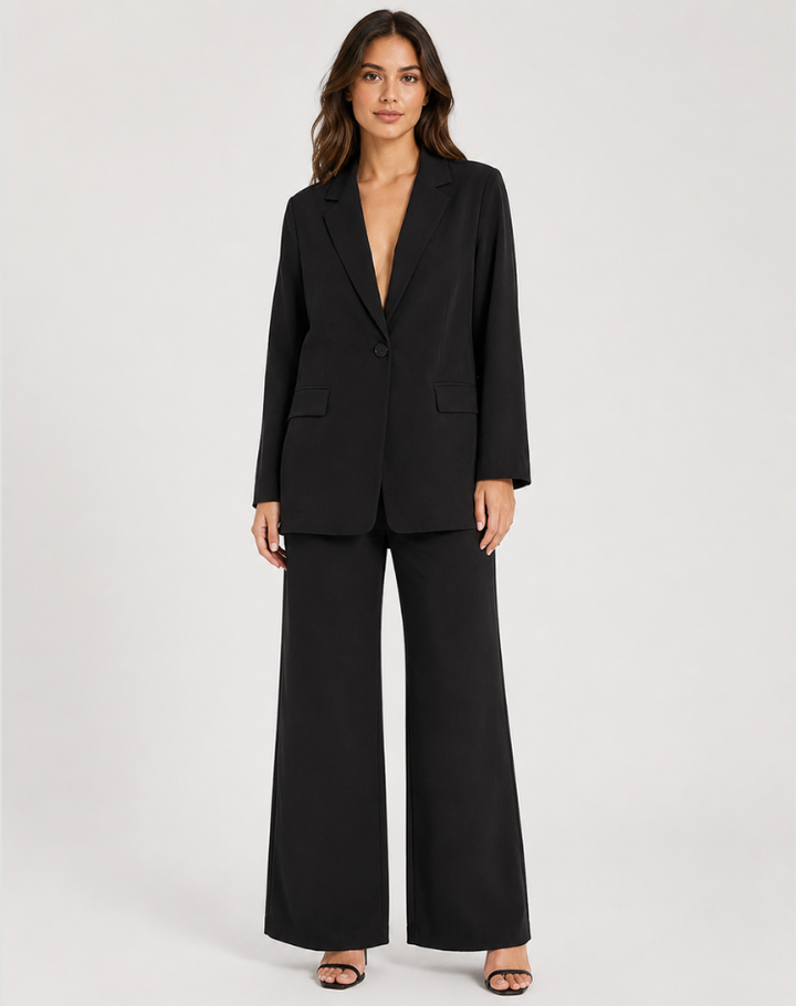 Charlotte | Women's Blazer & Wide Leg Pants Set