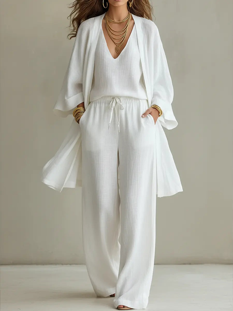Autumn | Minimalist Linen Three Piece Set