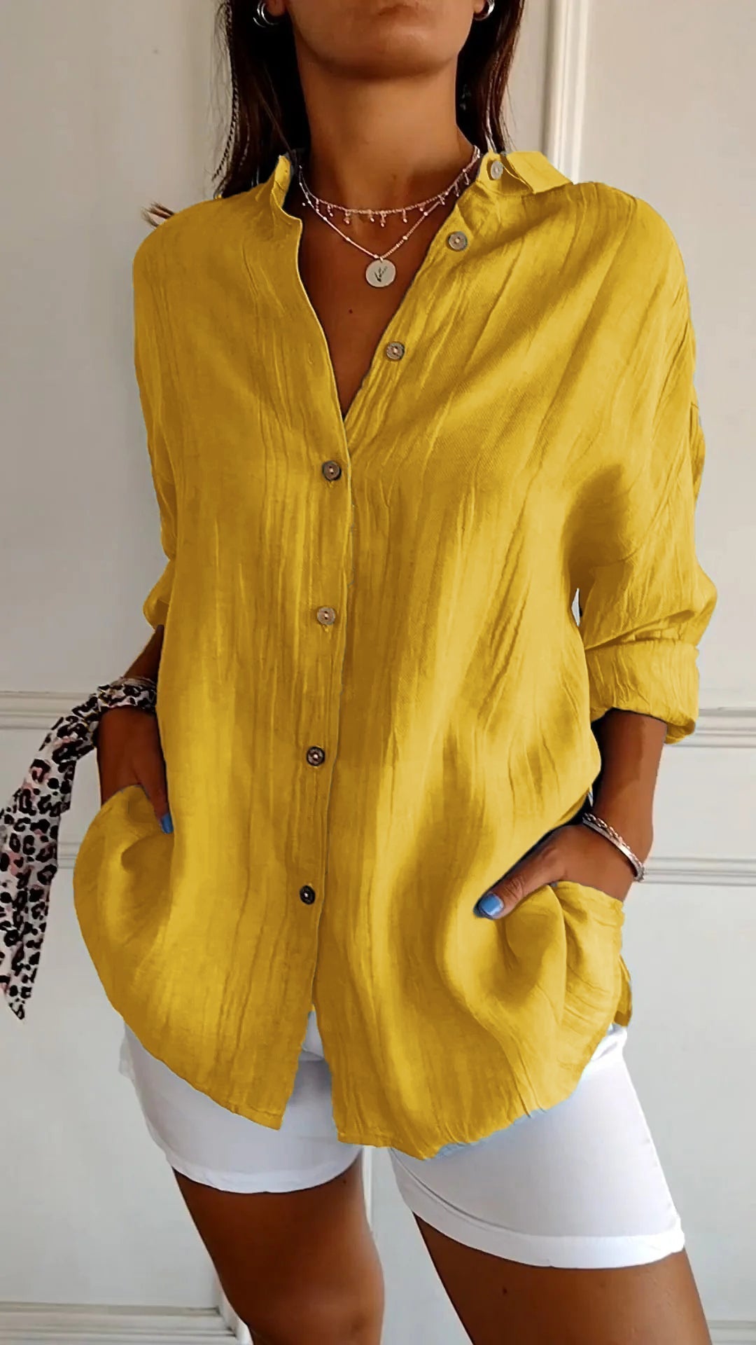 Avery | Oversized Button-Up Blouse