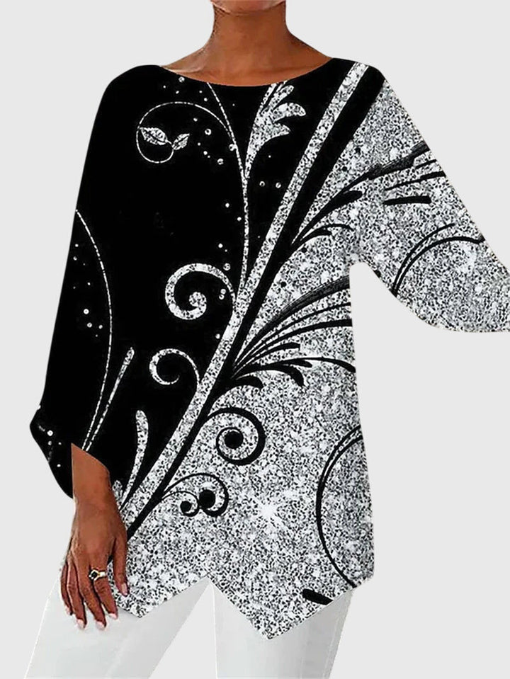 Lila | Elegant Crew Neck Everyday Top