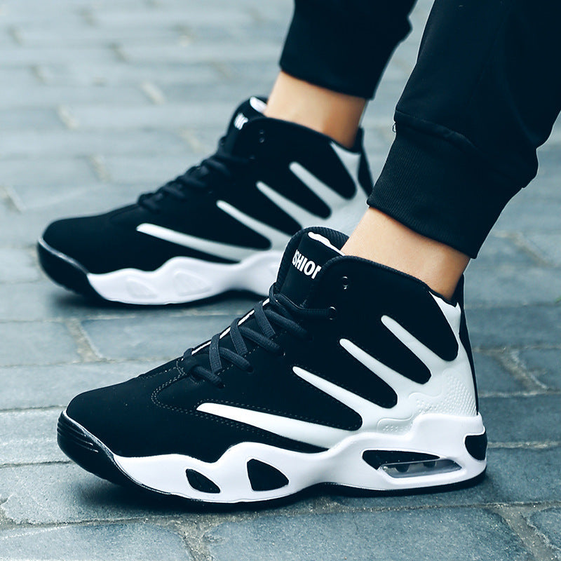 Men's high-top air cushion basketball shoes