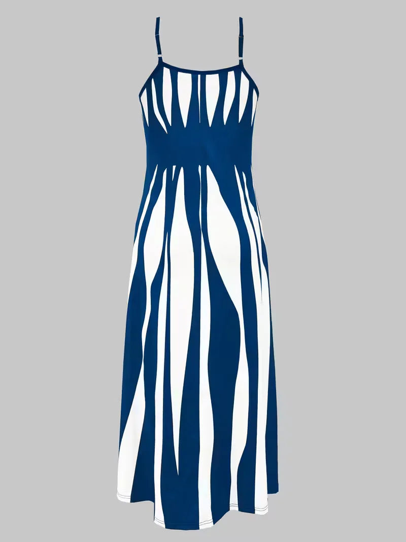 Monroe | Abstract Print Maxi Dress